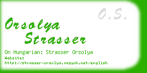 orsolya strasser business card